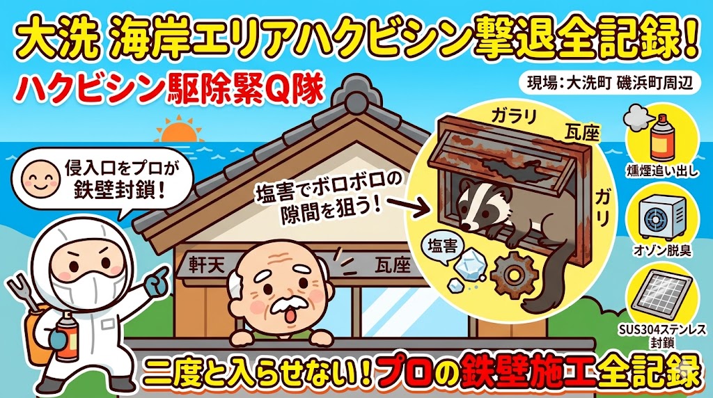 ハクビシン駆除　大洗町