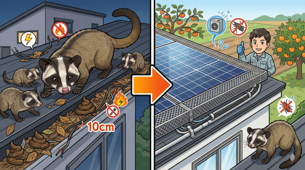 ハクビシン駆除　さいたま市