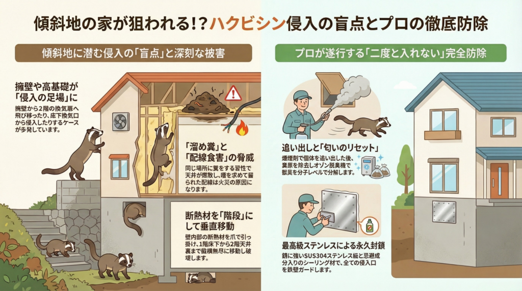 ハクビシン駆除　八王子市