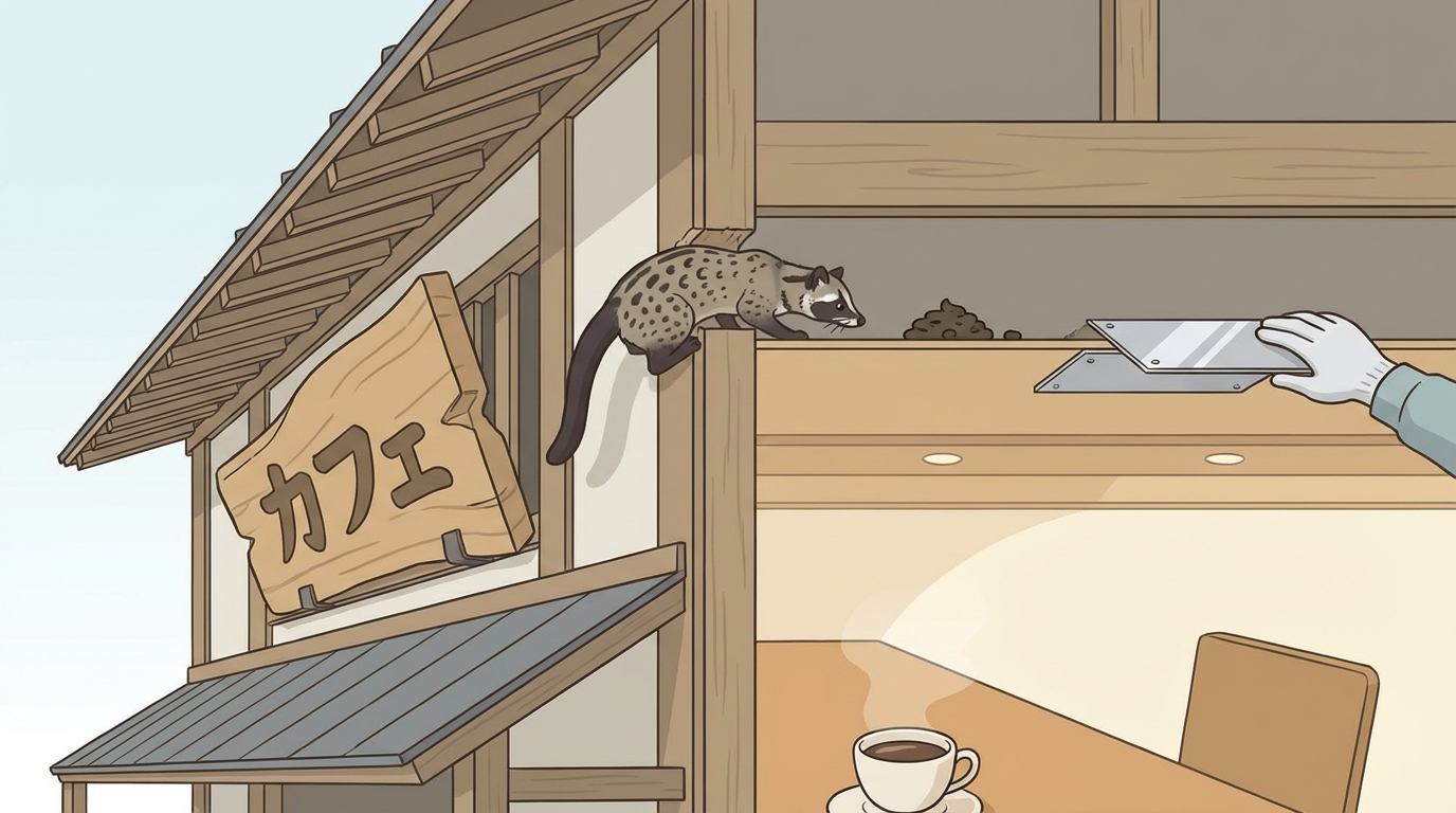 ハクビシン駆除　日光市