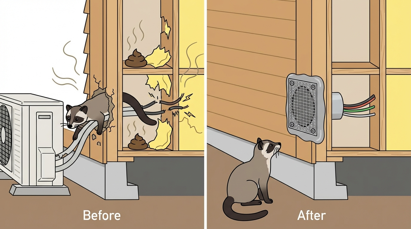 ハクビシン駆除　日光市