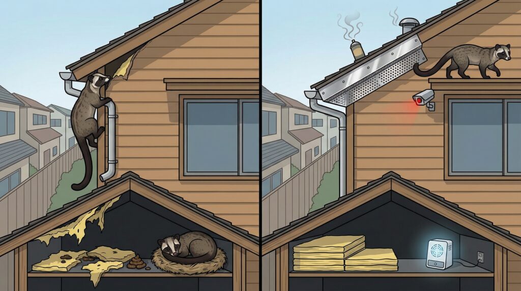 ハクビシン駆除　さいたま市