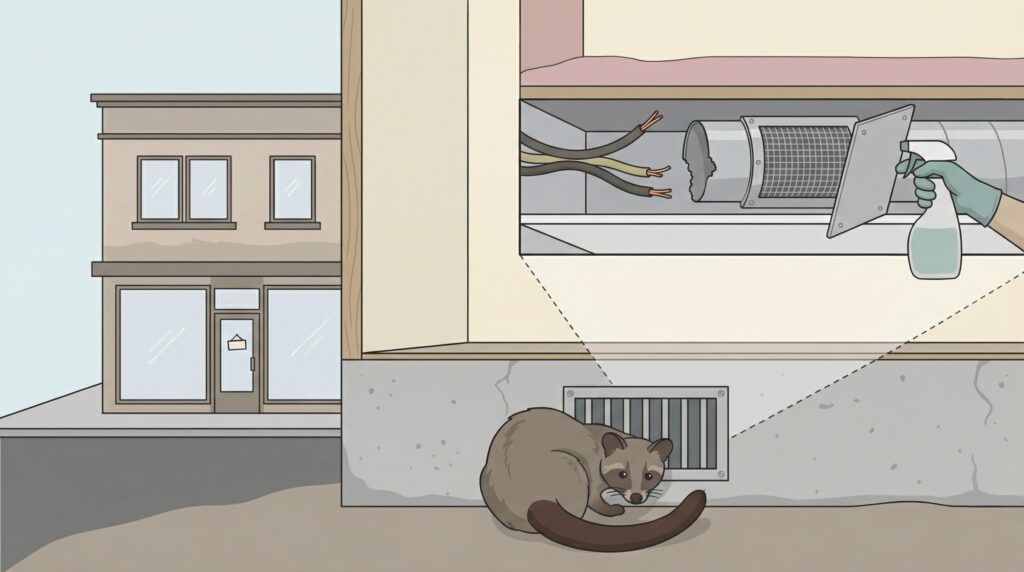 ハクビシン駆除　土浦市