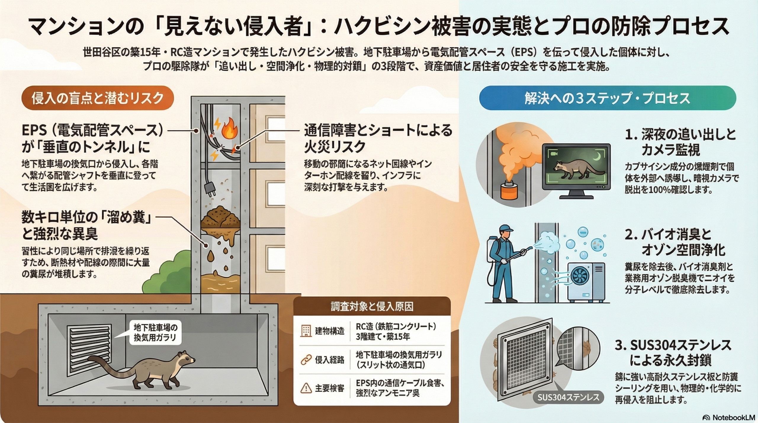 ハクビシン駆除　世田谷区
