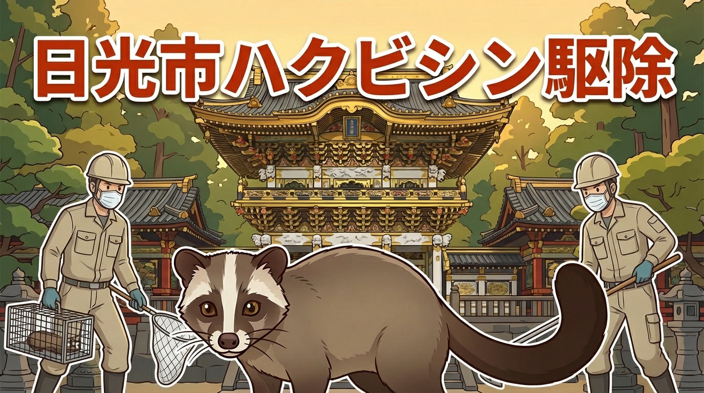 ハクビシン駆除　日光市