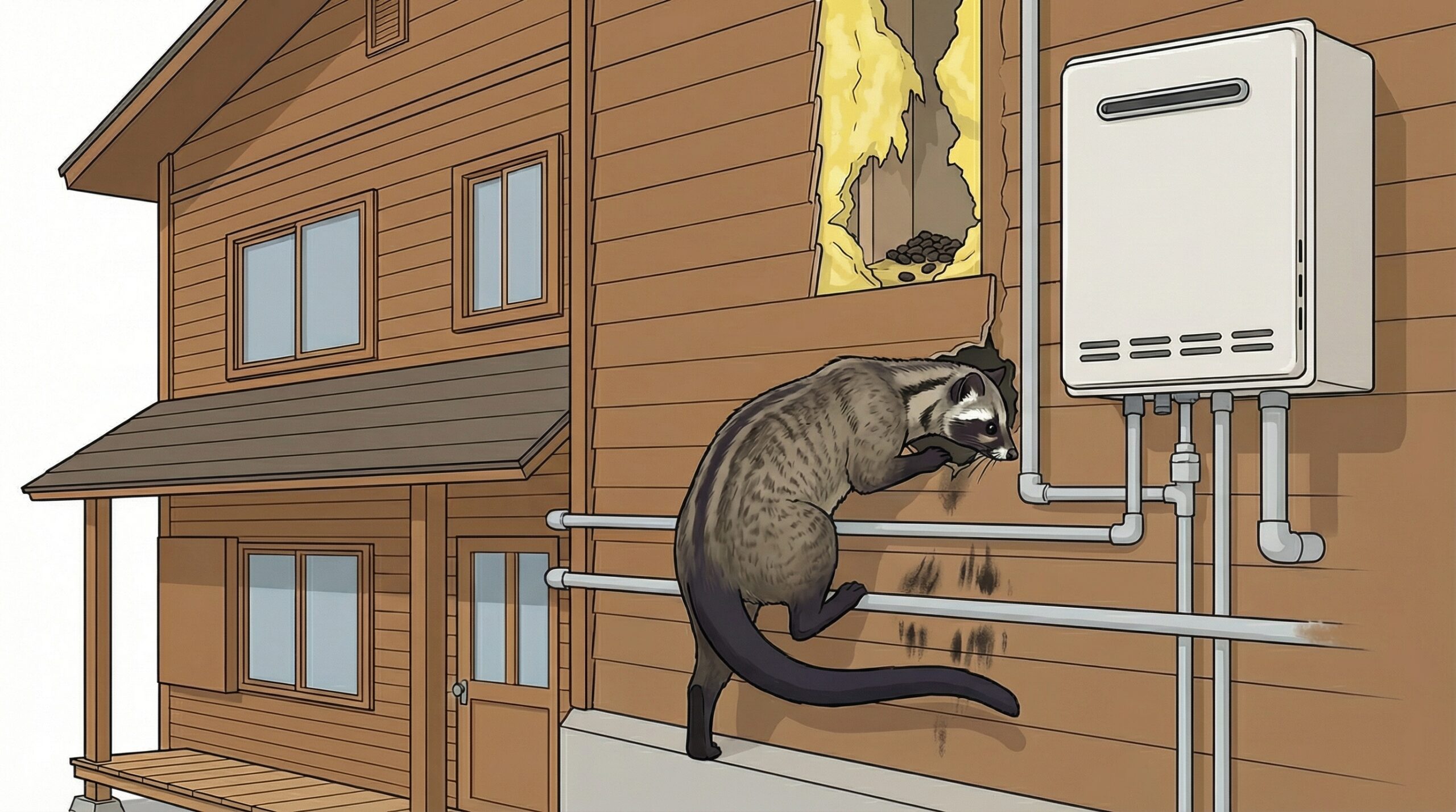 ハクビシン駆除　鹿沼市　