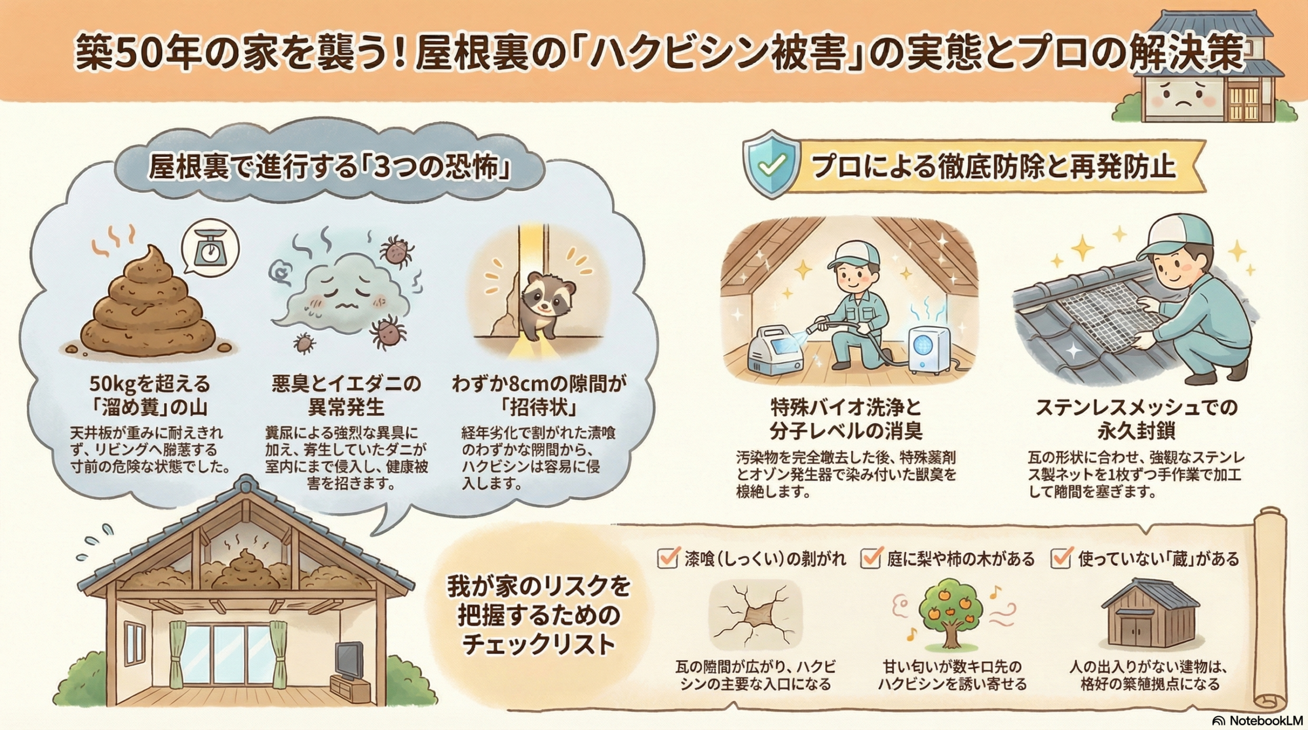 ハクビシン駆除　小山市