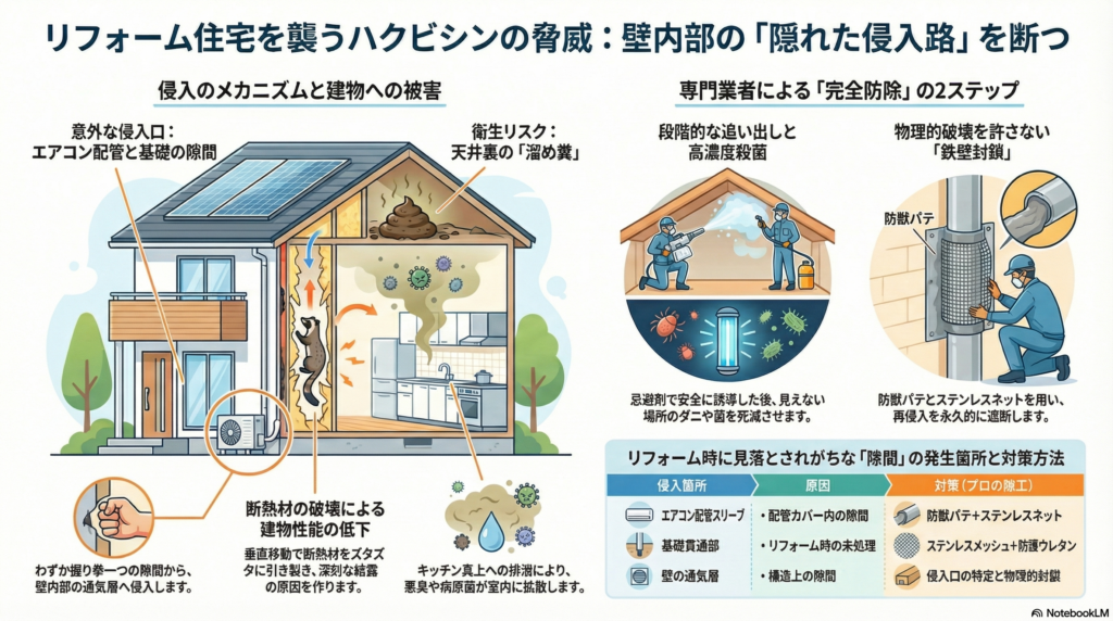 ハクビシン駆除　小山市